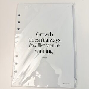 Cloth & Paper A5 planner inserts DAILY WELLNESS BUNDLE. ring hole punch